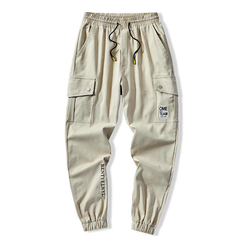 Plus Size Men's Cropped Trousers Overalls Fashion